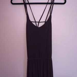 American Eagle Burgundy Strappy Romper